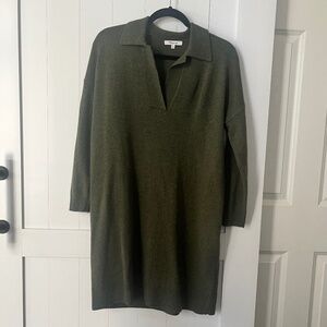 Madewell Merino Wool Polo Sweater Dress